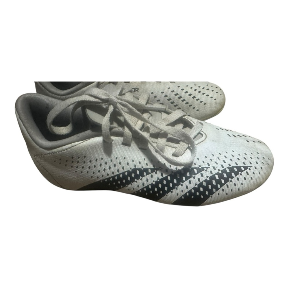 Adidas Predator Youth Soccer FG Cleats - White & Black